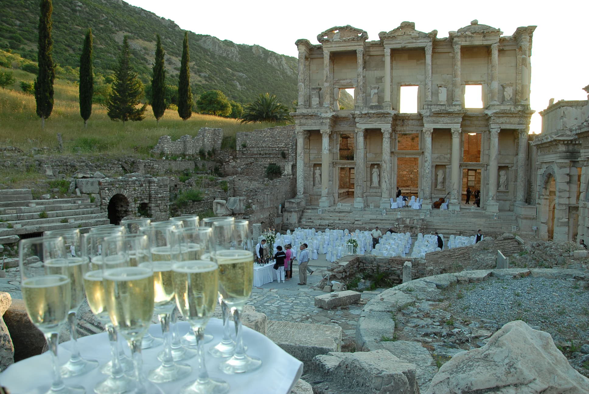 Cocktail reception at an exclusive historical venue in Turkey